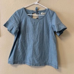 Denim Madewell Tie-back Top